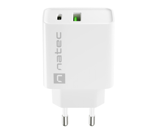 Natec RIBERA 1X USB-A + 1X USB-C 20W BIAŁA - 1480408 - zdjęcie 2